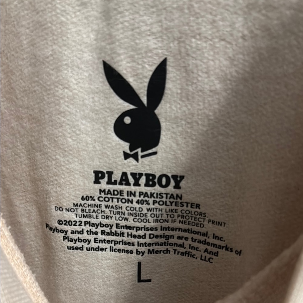 PLAYBOY Cream Logo Tee
